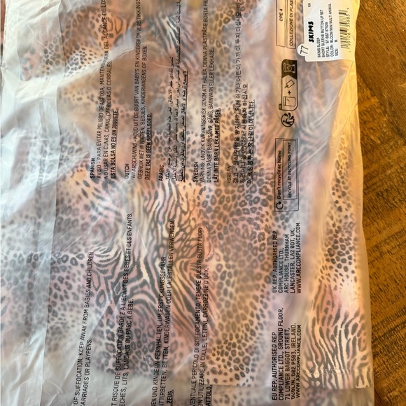 NWT Skims Sleep set short sleeve Animal Print - Picture 6 of 11
